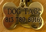Dog Tag Nameplate